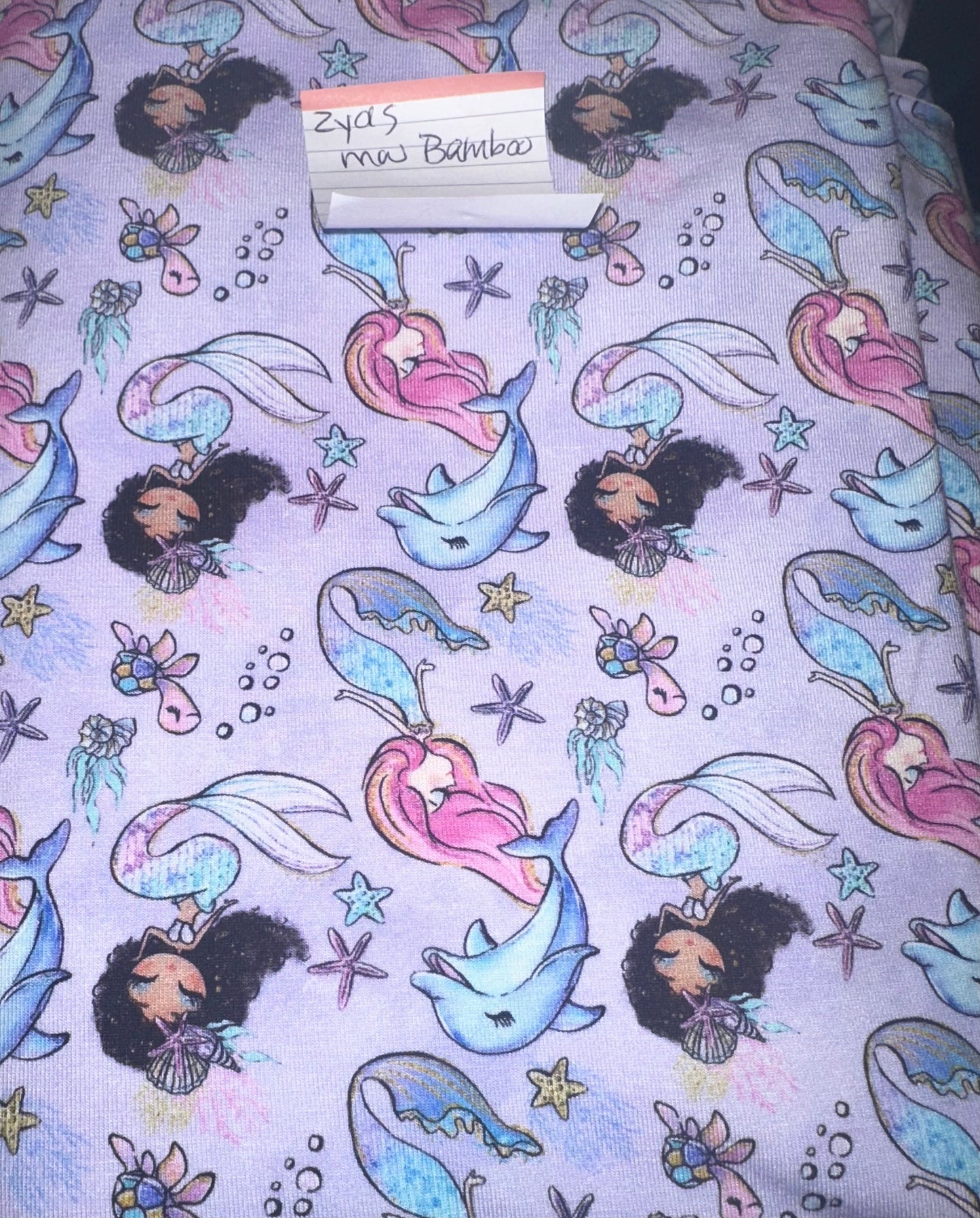 Under the Sea Purple Fabric