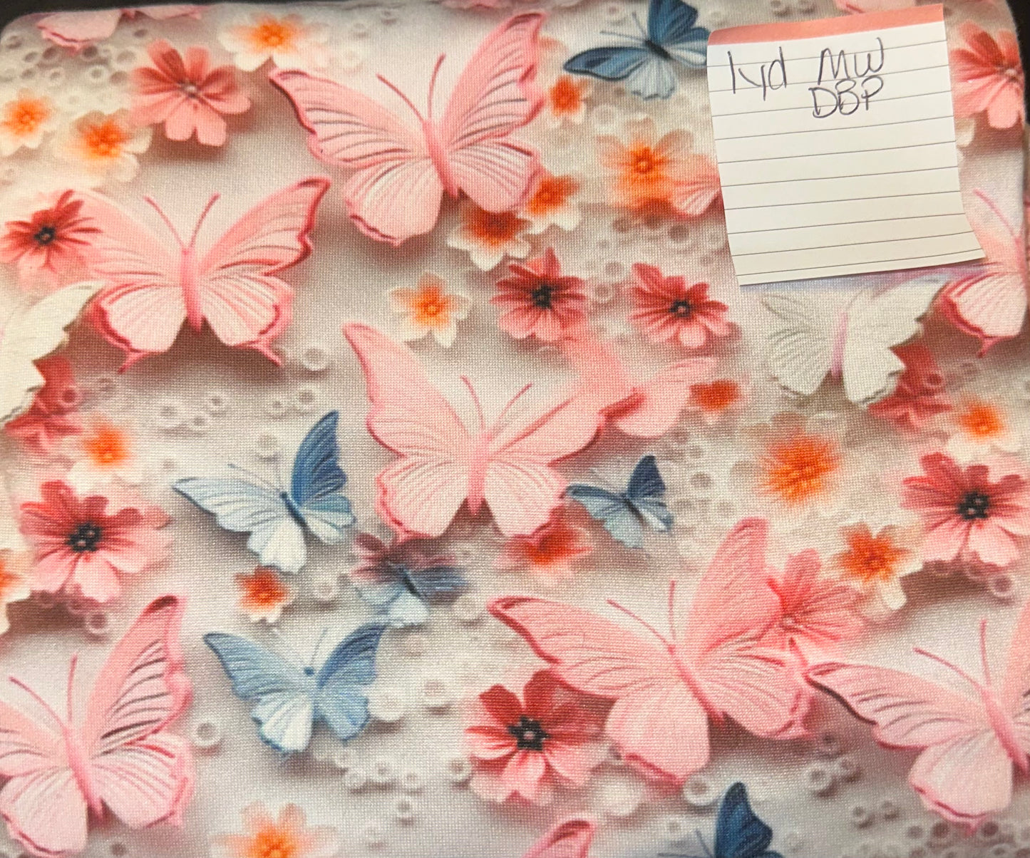 Pink and Blue Butterfly Fabric