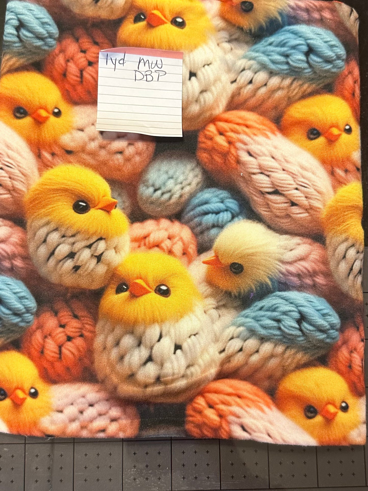 Crochetted Chicks Fabric