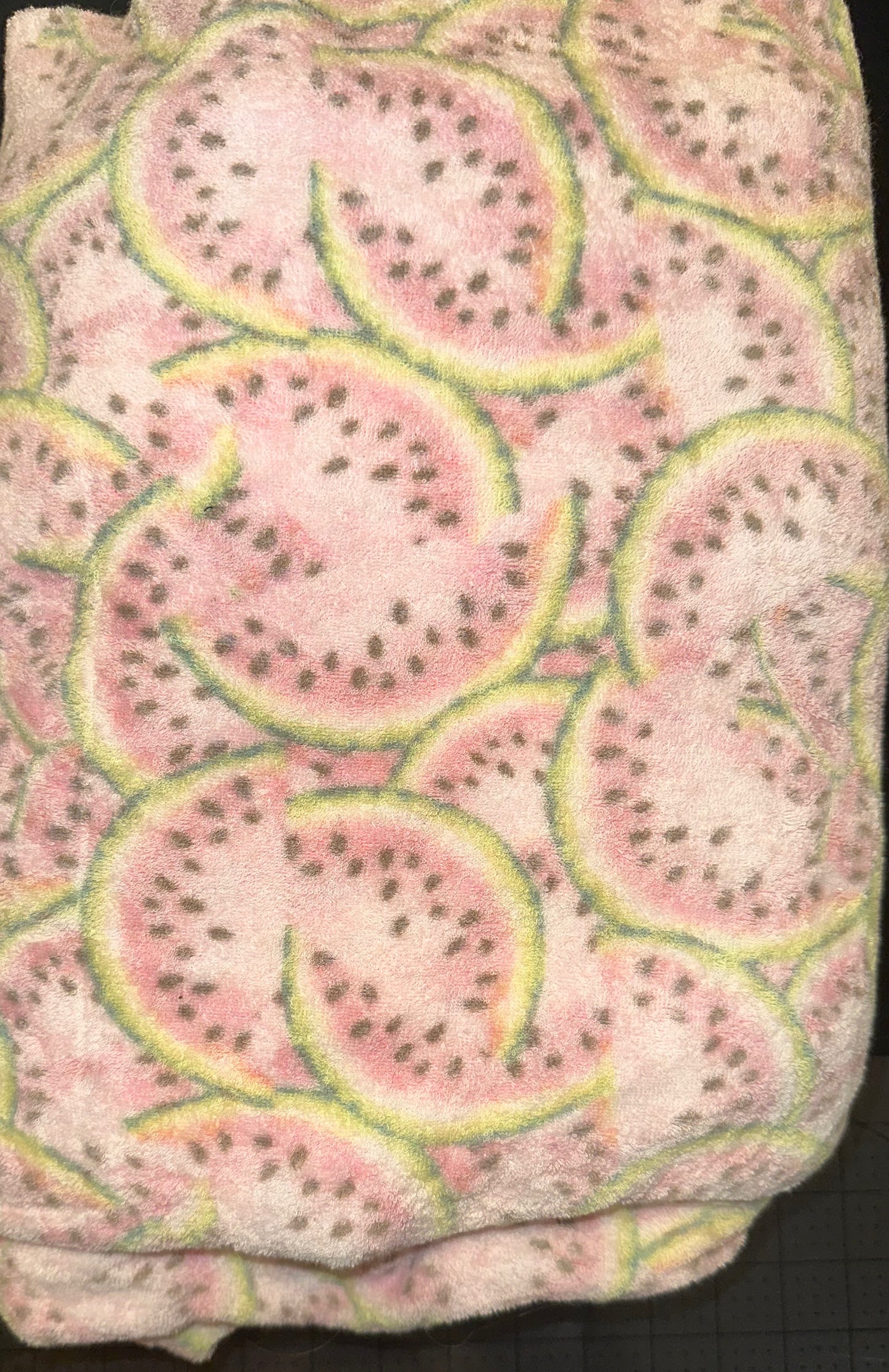 Watermelon Towel Terry Fabric Vintage