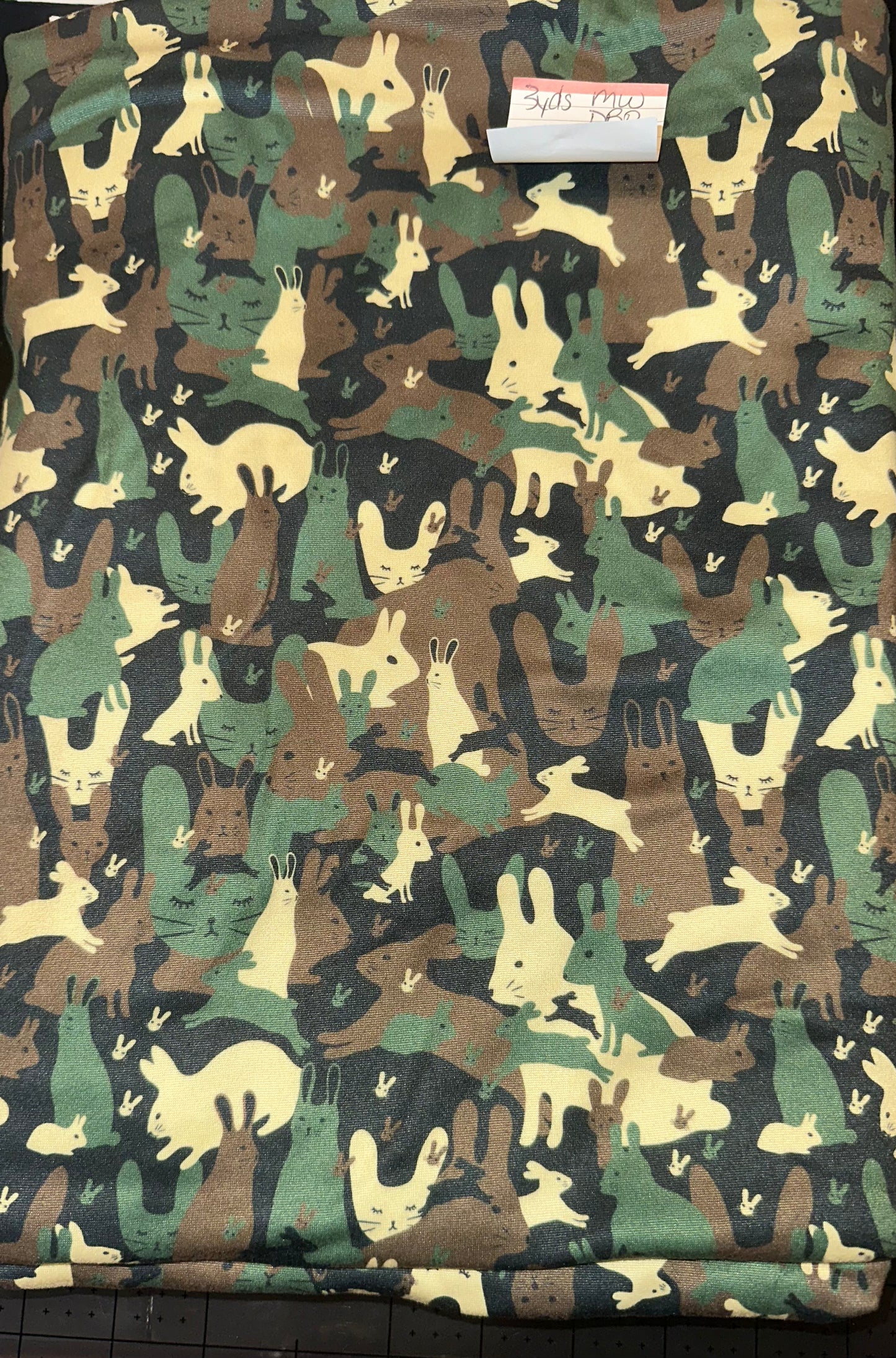 Camo Bunny Fabric